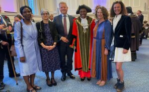 With University colleagues at the mayor making ceremony