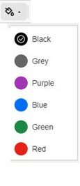 screenshot of Ultra editor text formatting options Font colour