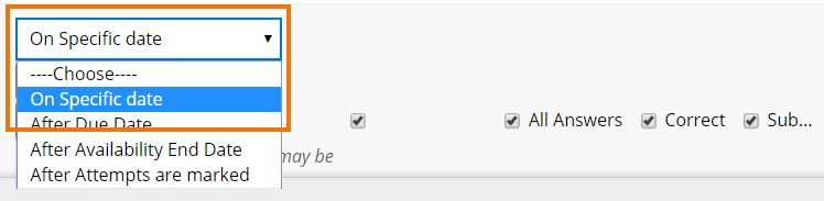 Test mark release settings - on specific date