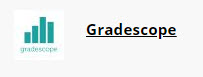 Gradescope link in a Blackboard course